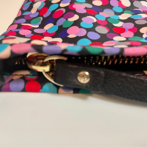 Kate Spade On Purpose Dance Party Dot Large Nylon Wristlet Clutch w Bow Rare - Picture 9 of 16